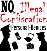 Badge contra la confiscación de dispositivos personales