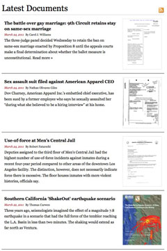 Últimos documentos incorporados a California Public Records