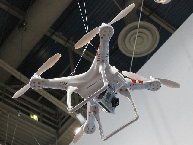 DJI Phantom drone with GoPro