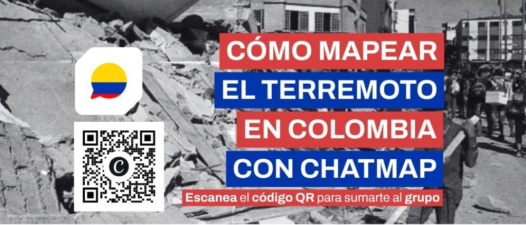 Voluntarios mapean en tiempo real los daños del terremoto en Colombia